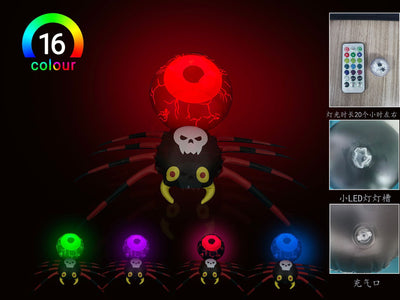 Araña Inflable Luminiscente para Halloween - Image 11