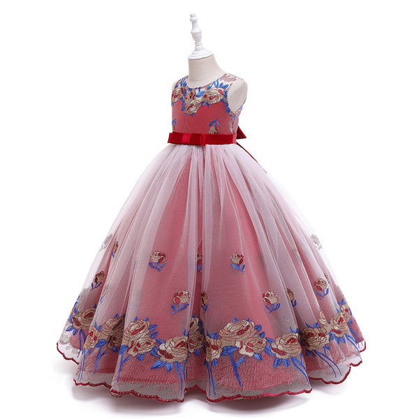 Vestido de Princesa Europeo Americano para Niñas - Disfraz de Concierto Piano