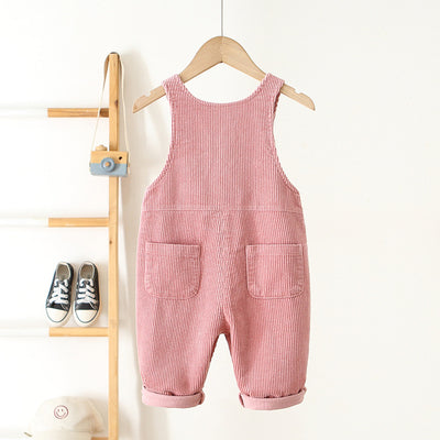Enterizo de Pana con Tirantes y Bordado Love para Niños y Niñas - Image 9