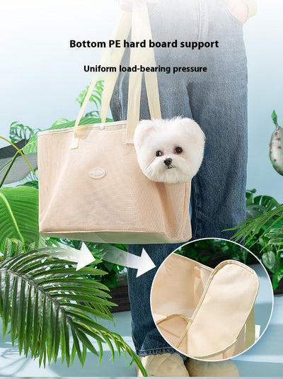 Bolsa Bandolera de Malla Transpirable para Gatos - Primavera Verano - Image 11