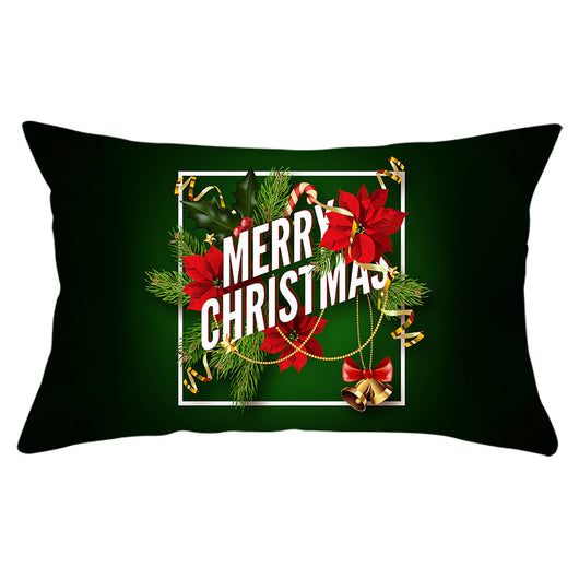 Funda de Almohada Navideña Serie Verde con Estampado Piel de Melocotón - Image 28