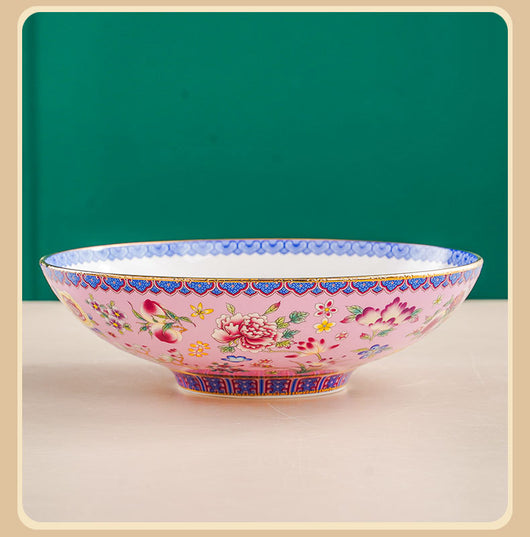 Plato de Cerámica Bambú 8 Pulgadas con Esmalte Tradicional Chino - Image 24