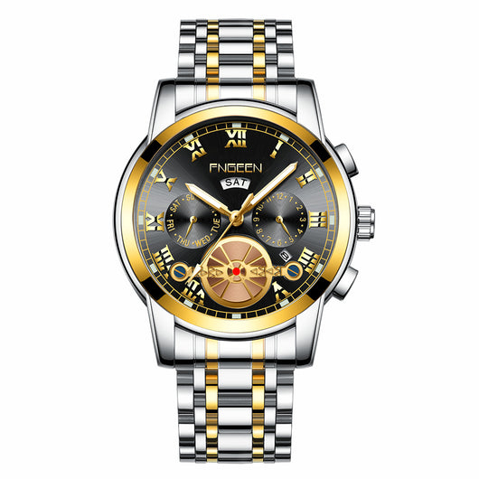 Reloj Multifunción Tourbillon Acero Inoxidable con Banda de Acero - Image 32