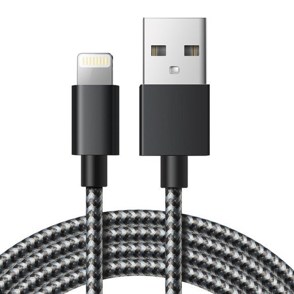 Cable de Carga Rápida Certificado MFI con Refuerzo de Nylon