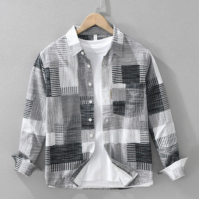 Camisa Estampada Japonesa de Manga Larga - Image 12