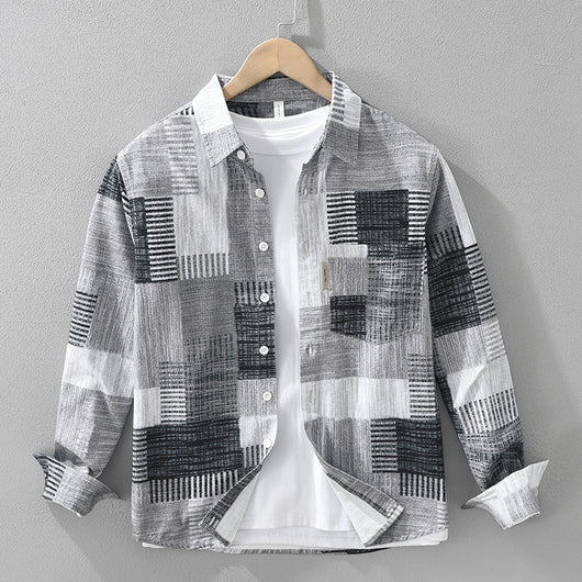 Camisa Estampada Japonesa de Manga Larga - Image 12