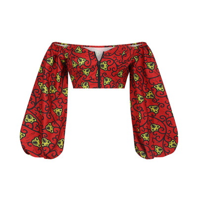 Blusa Estampada Cuello Redondo con Mangas Largas para Mujer - Image 4