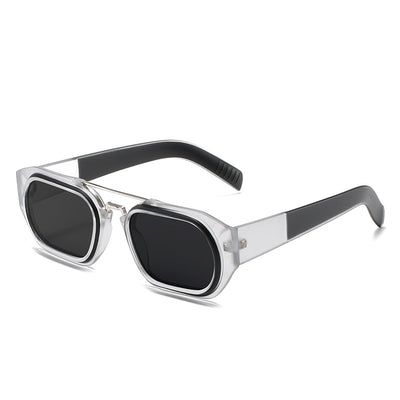 Gafas Cuadradas con Lente Espejada - Estilo Influencers Europeos y Americanos - Image 5