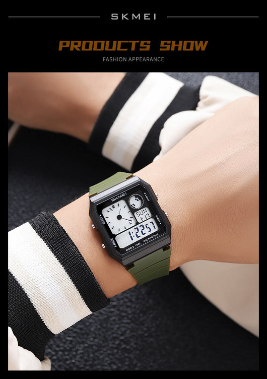 Reloj Deportivo Electrónico Resistente al Agua Multifuncional para Hombre - Image 21