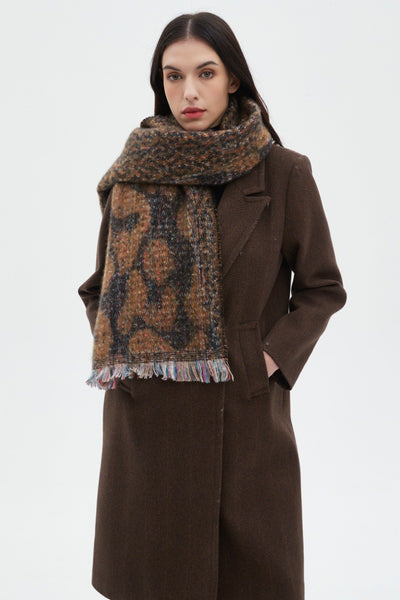 Bufanda Corta Estampado Leopardo Unisex - Diseño Europeo y Americano - Image 26