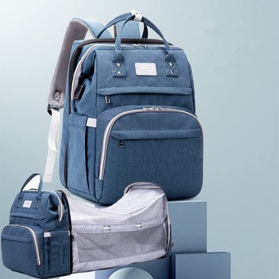Mochila Maternal Multifuncional con Red Antimosquitos, Capacidad Grande y Cuna Plegable - Image 2