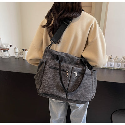 Bolso Tote de Mezclilla Retro Capacidad Extra para Mujer - Image 31