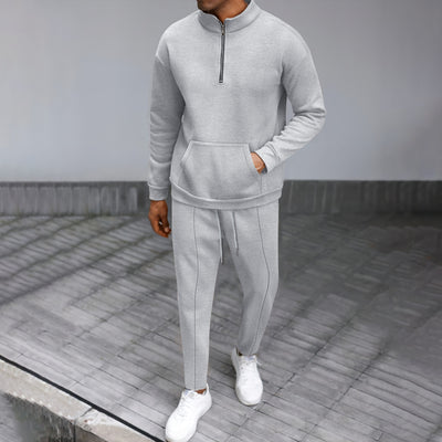 Conjunto Casual Suéter Cuello Alto con Cierre Medio y Pantalón - Image 3