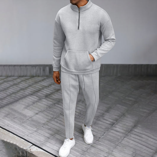 Conjunto Casual Suéter Cuello Alto con Cierre Medio y Pantalón - Image 3