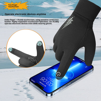 Guantes Térmicos para Motociclista con Forro Polar y Agarre Antideslizante
