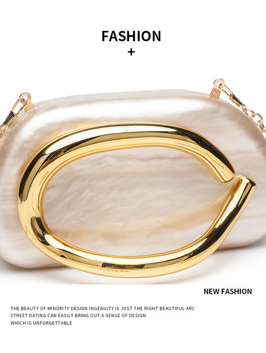Bolso Clutch de Acrílico para Cena con Correa Cruzada - Image 17