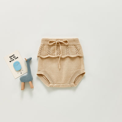 Shorts Tejidos para Niña con Volantes y Texturas Suaves