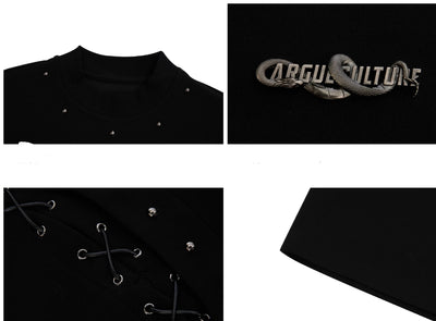 Blusa Deconstruida con Encaje y Recortes - Image 10