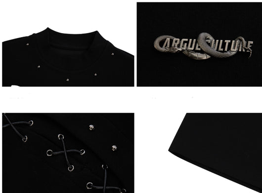 Blusa Deconstruida con Encaje y Recortes - Image 10