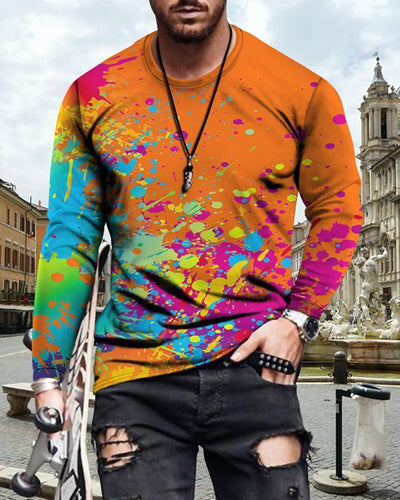Camiseta Casual Slim Fit con Estampado de Letras para Hombre - Image 14