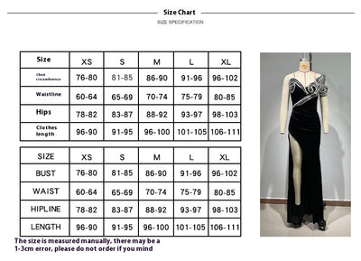 Vestido Elegante con Brillantes y Abertura Alta - Image 7