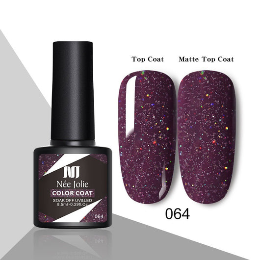 Esmalte de Uñas Gel Rojo Navideño con Brillo Reflectante UV - Image 69
