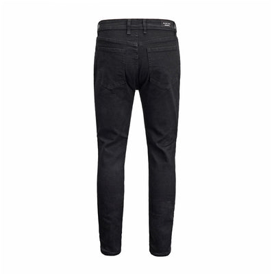 Jeans Slim Fit Azul con Corte en Rodilla y Diseño Spray Pintado - Image 17