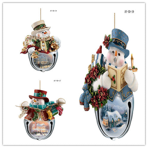 Decoración Navideña de Muñeco de Nieve - Adhesivo para Ventanas y Cristales - Image 7