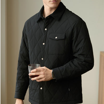 Abrigo Acolchado para Hombre con Cuello Solapa - Chaqueta Térmica - Image 10