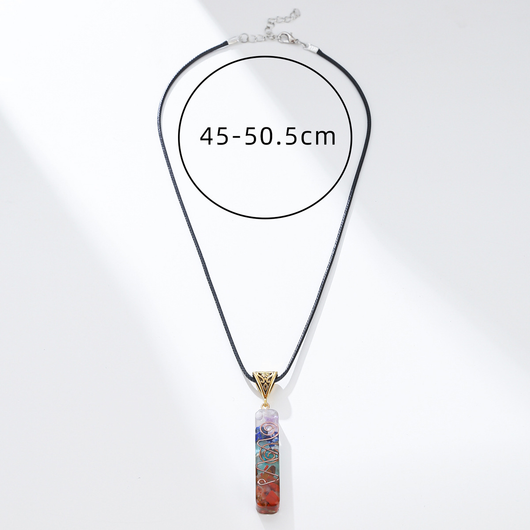 Colgante de Cristal Curativo Reiki con Piedra Natural para 7 Chakras - Image 71
