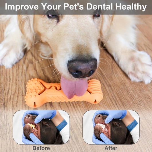Juguete Masticable en Forma de Hueso para Perros Agresivos - Goma Natural Resistente - Image 7