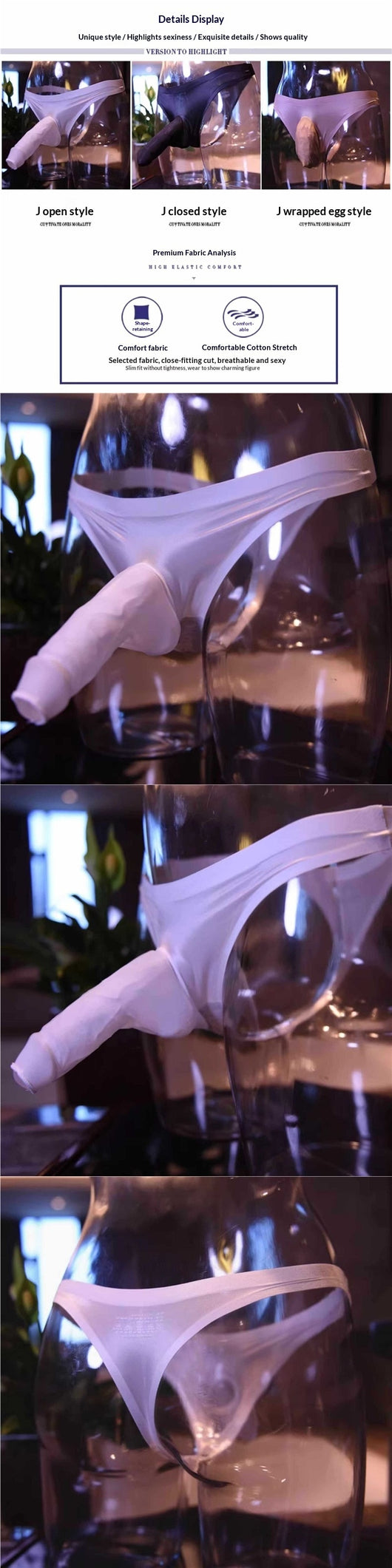 Ropa Interior Masculina Sensual y Transparente para uso en Ecuador - Image 10