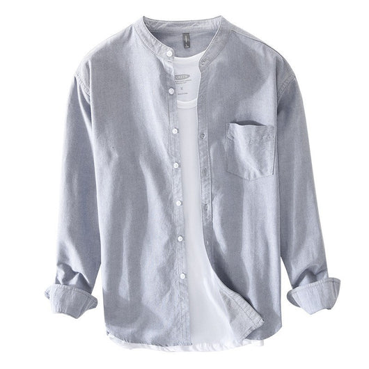 Camisa Casual con Cuello Mao Talla S para Hombre - Image 5