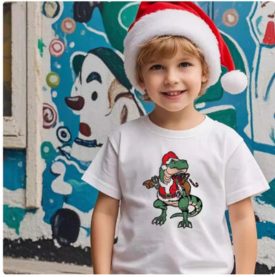 Playera Navideña Dinosaurio para Padres e Hijos - Image 8