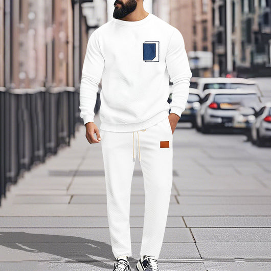 Suéter Deportivo Combinado Dos Piezas - Conjunto Casual Moderno