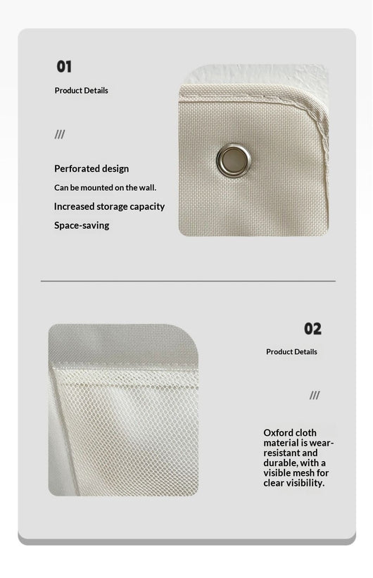 Bolsa de Almacenamiento Colgante para Armario de Colores Sólidos - Image 11