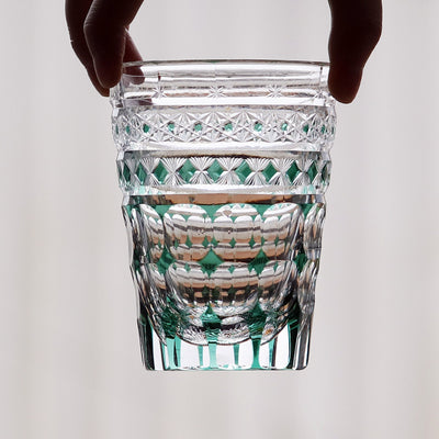 Vaso de Cristal Tallado a Mano Estilo Japonés para Whiskey y Jugos - Image 26