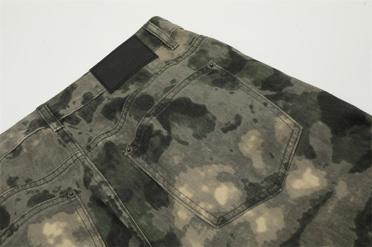 Pantalones de Trabajo Camuflaje Tie-dye Multi-bolsillos para Montaña - Image 13