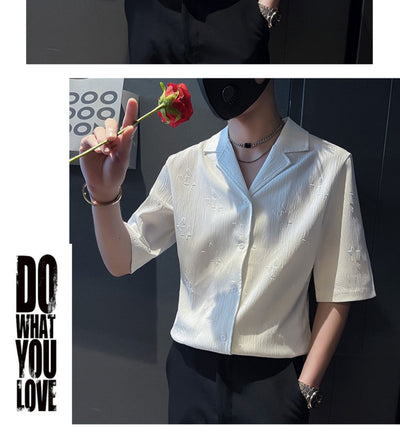 Camisa Casual de Seda de Hielo para Hombre - Image 14