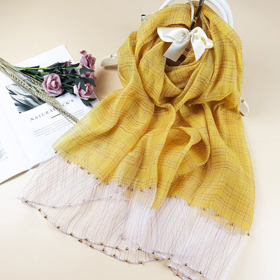 Pañuelo de Seda Elegante con Protección Solar y Aroma - Image 9