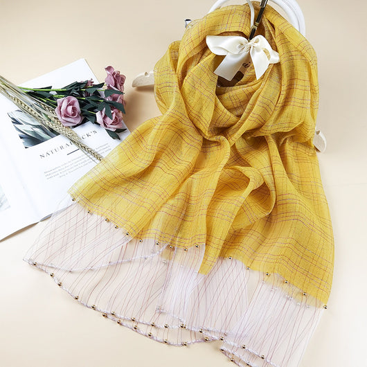 Pañuelo de Seda Elegante con Protección Solar y Aroma - Image 9