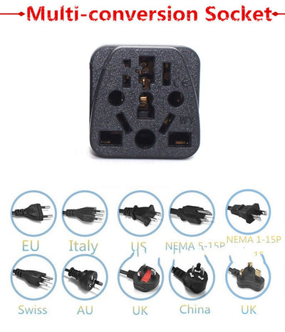 Adaptador de Enchufe Multifunción - Convertidor de 2 Clavijas Planas a Múltiples Puertos - Image 8