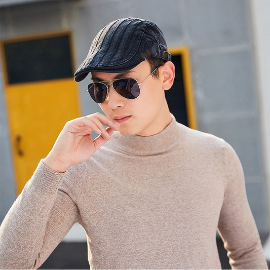 Boina de Algodón 100% para Hombre - Estilo Casual Denim