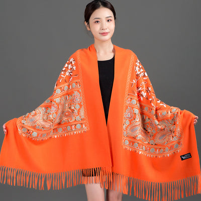 Chal Cashmere Premium para Cheongsam - Abrigo Elegante y Cálido - Image 8