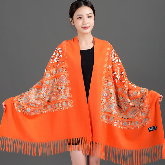 Chal Cashmere Premium para Cheongsam - Abrigo Elegante y Cálido - Image 8