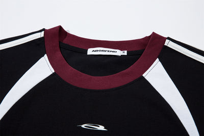 Playera Suelta de Contraste Retro con Estampado de Letras para Parejas - Image 15