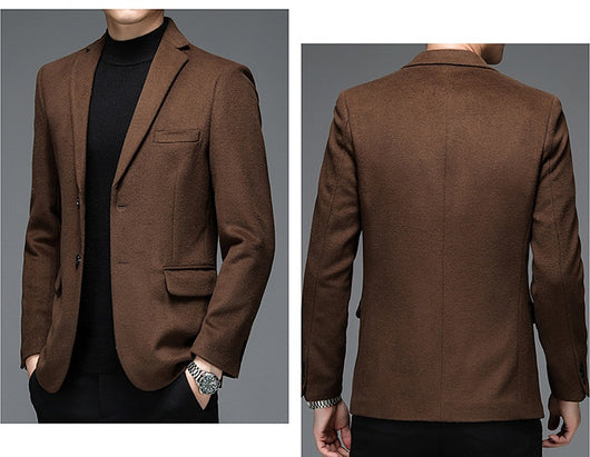 Traje de Lana Casual para Hombre - Otoño e Invierno - Image 19
