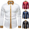 Camisa Manga Larga Satinada Bicolor para Hombre