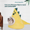 Cama Dinosaurio Amarillo para Gatos - Nido Cerrado Cálido Todo Clima
