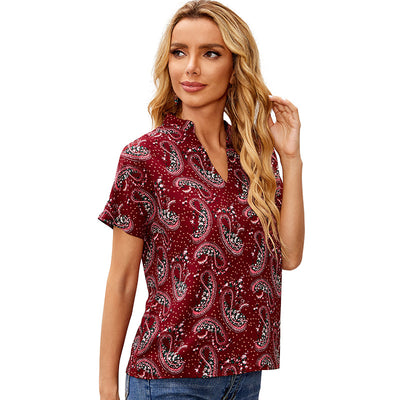 Blusa Holgada Semitransparente de Manga Larga con Estampado - Image 5